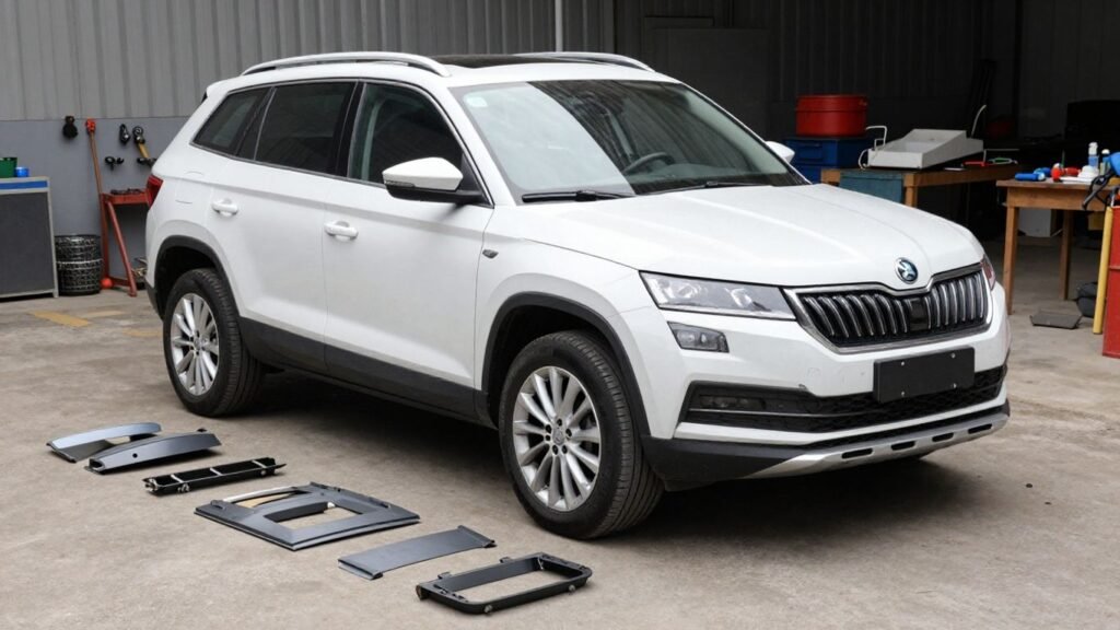 Used Skoda Kodiaq parts at a wrecking yard.