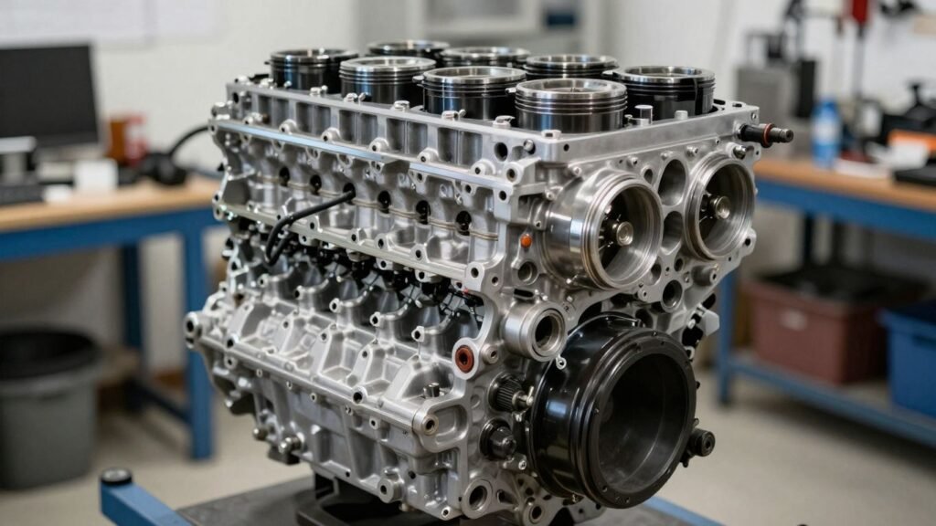 Used Skoda engine ready for installation in Geelong.