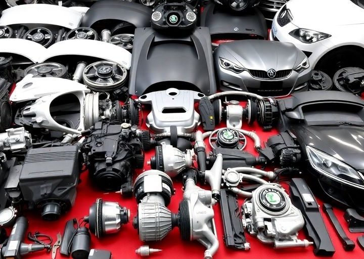 09cac2dathumbnail Skoda car parts neatly arranged.