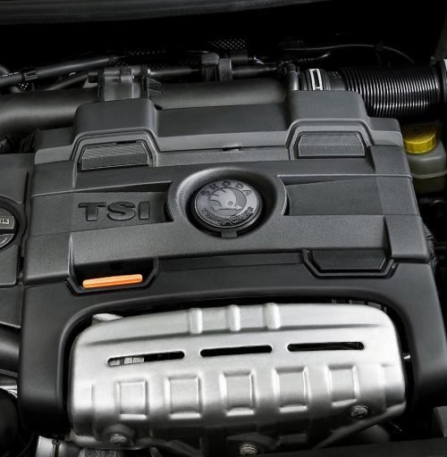 a Volkswagen Group EA211 TSI engine, commonly found in various Skoda and Volkswagen models, such as the Skoda Fabia.